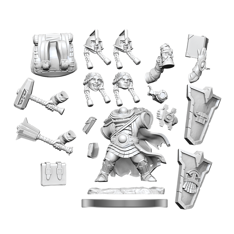 D&D Frameworks: Dwarf Cleric Female - Wizkids