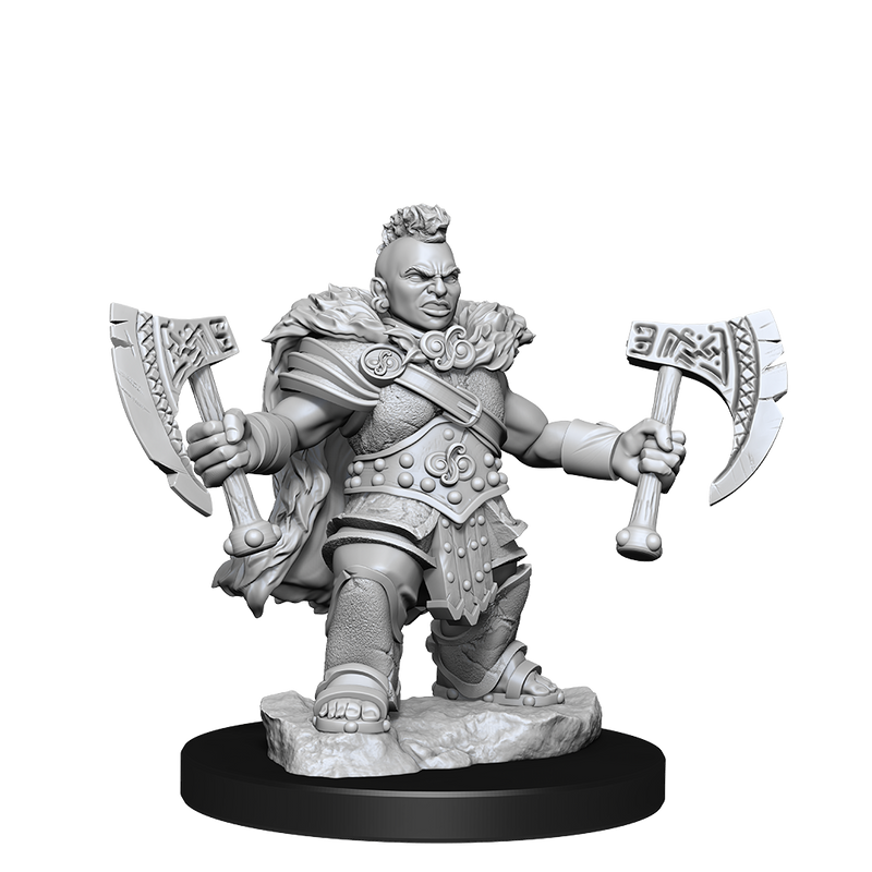 D&D Frameworks: Dwarf Barbarian Female - Wizkids