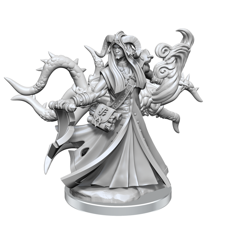 D&D Frameworks: Tiefling Warlock Male - Wizkids