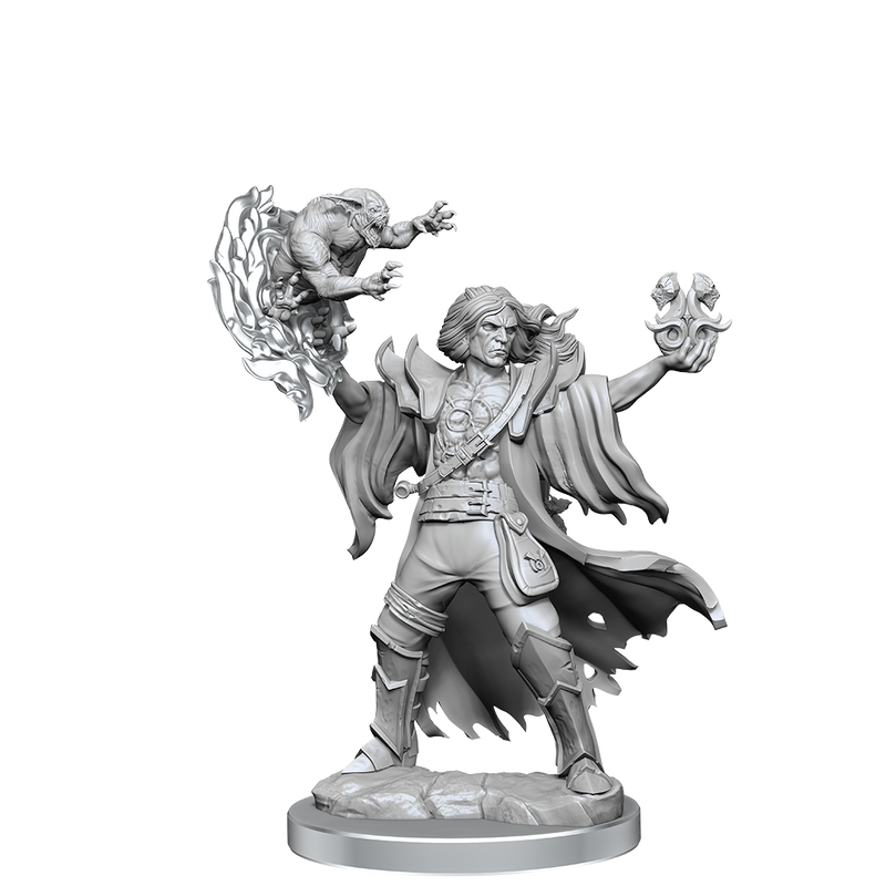 D&D Frameworks: Human Warlock Male - Wizkids