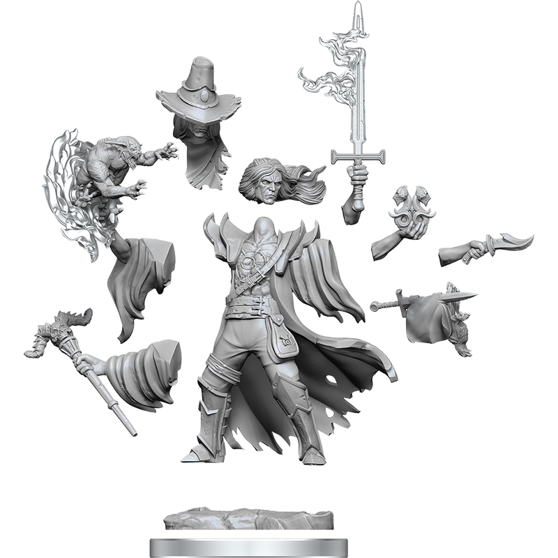 D&D Frameworks: Human Warlock Male - Wizkids