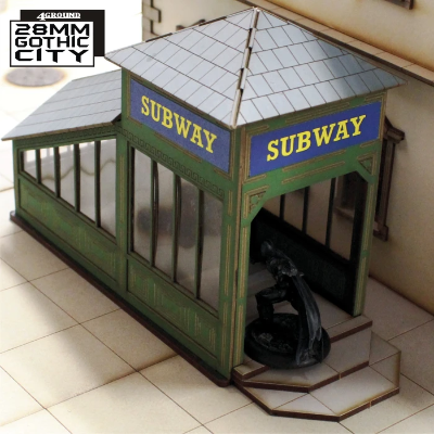 Gothic City - Downtown Subway Entrance - 4 Ground