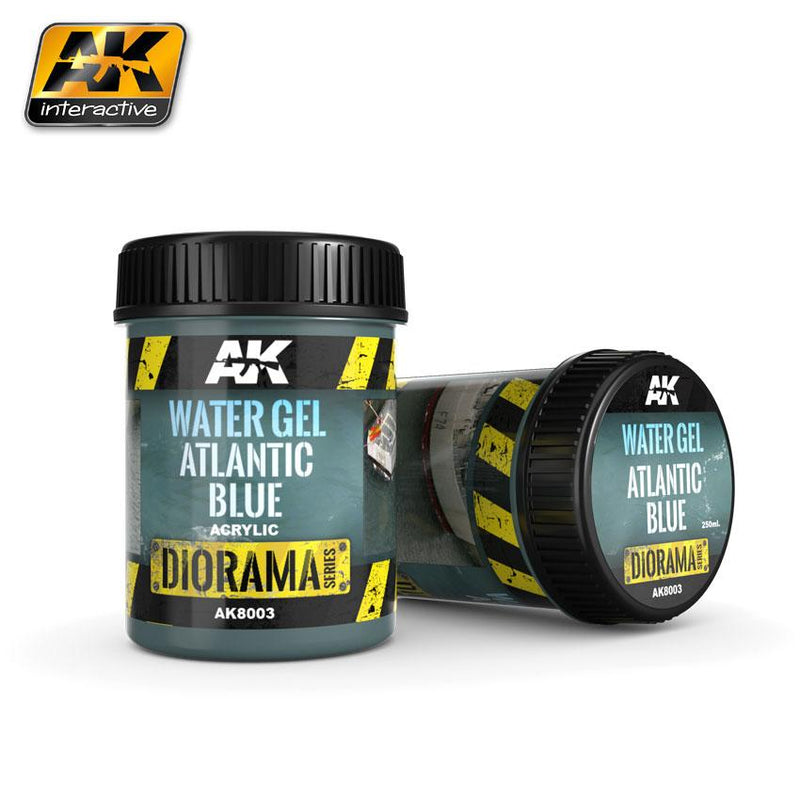 Water Gel Atlantic Blue - 250ml (Acrylic) - AK Interactive