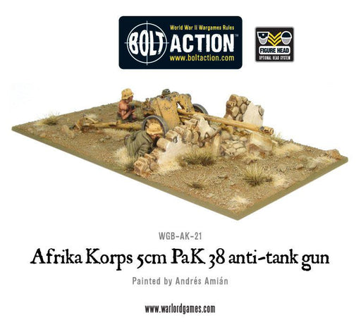 Afrika Korps 5cm PaK 38 Anti-Tank Gun - Warlord Games
