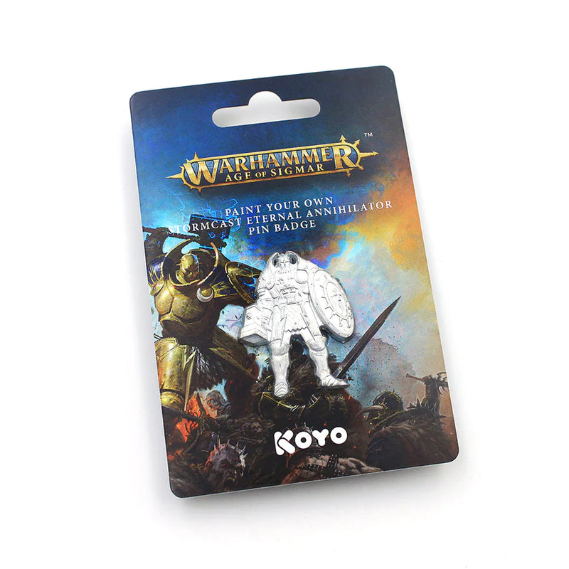 Age of Sigmar Paint Your Own Stormcast Eternal Annihilator Pin - Koyo