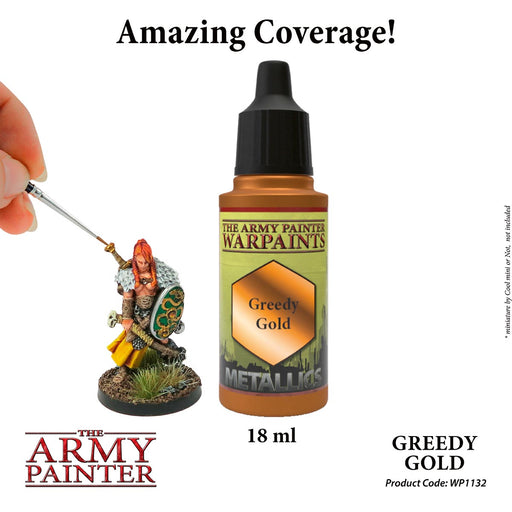 Metallics Warpaints - Greedy Gold - The Army Painter