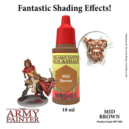 Washes Warpaints - Mid Brown - The Army Painter