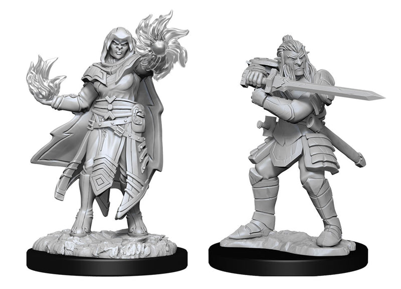D&D Nolzur's Marvelous Miniatures: Hobgoblin Fighter Male & Hobgoblin Wizard Female - Wizkids