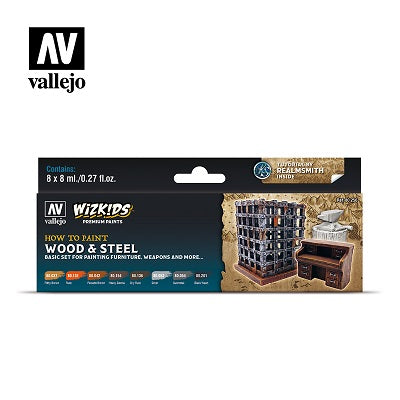 Vallejo Wizkids Set- Wood & Steel - Vallejo