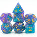 Celestial Glow - Acrylic Glitter Dice - Udixi RPG Dice Set - Udixi Dice