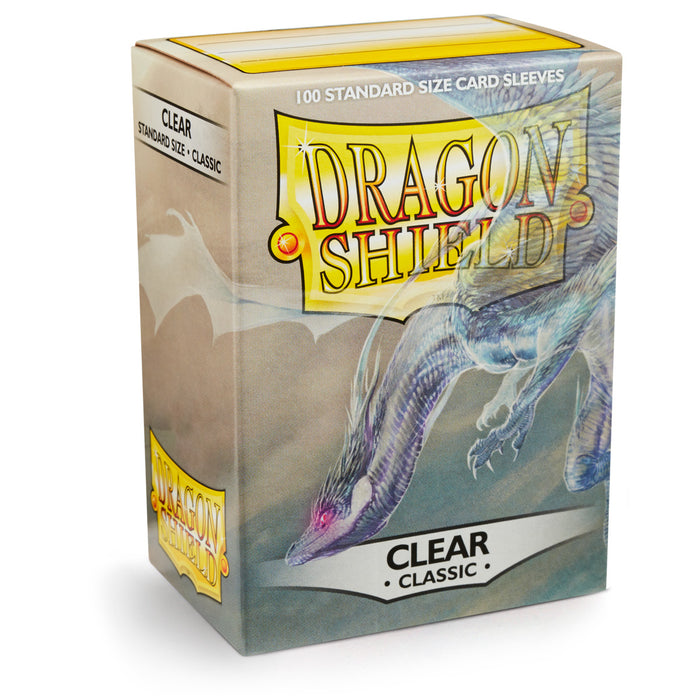 Dragon Shield Classic Clear - 100 Standard Size Sleeves - Arcane Tinmen