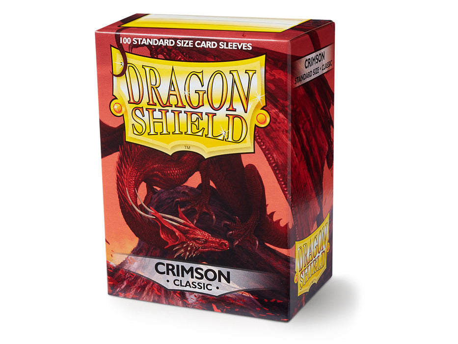 Dragon Shield Classic Crimson - 100 Standard Size Sleeves - Arcane Tinmen