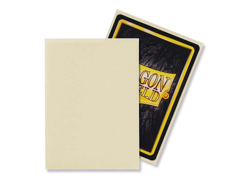Dragon Shield Matte Ivory - 100 Standard Size Sleeves - Arcane Tinmen