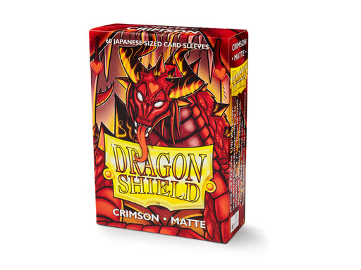 Dragon Shield Matte Crimson - 60 Japanese Size Sleeves - Arcane Tinmen