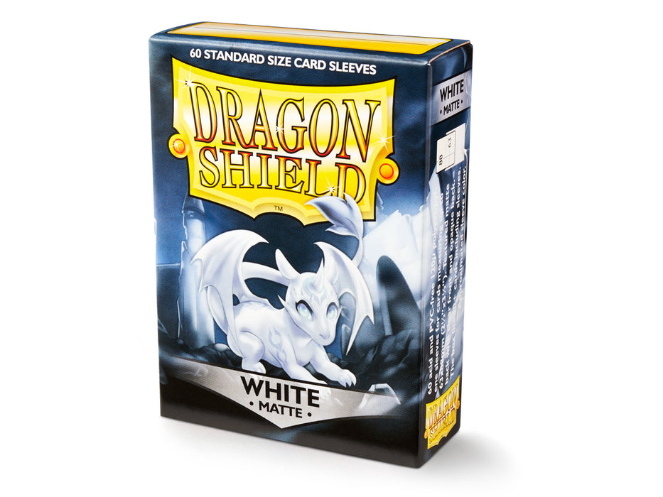 Dragon Shield Matte White - 60 Standard Size Sleeves - Arcane Tinmen