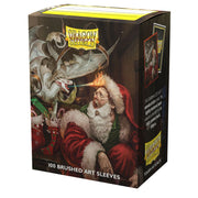 Dragon Shield Brushed Art Sleeves – Christmas Dragon 2021 (100 Sleeves) - Arcane Tinmen