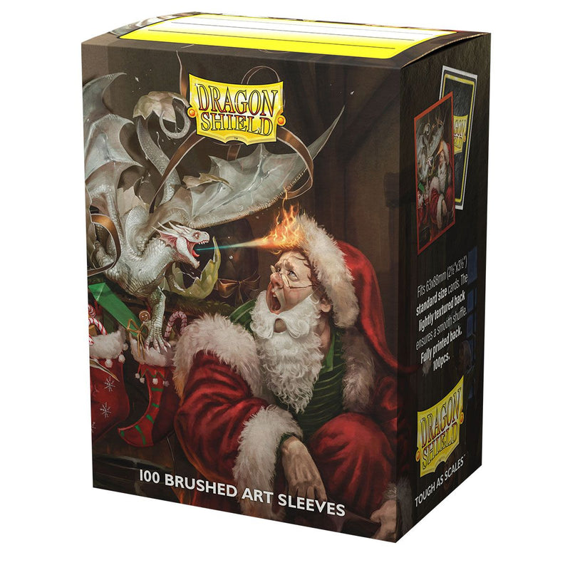 Dragon Shield Brushed Art Sleeves – Christmas Dragon 2021 (100 Sleeves) - Arcane Tinmen