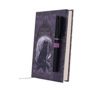 Embossed Black Cat Witches Spell Book A5 Journal with Pen - Nemesis Now