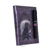 Embossed Black Cat Witches Spell Book A5 Journal with Pen - Nemesis Now