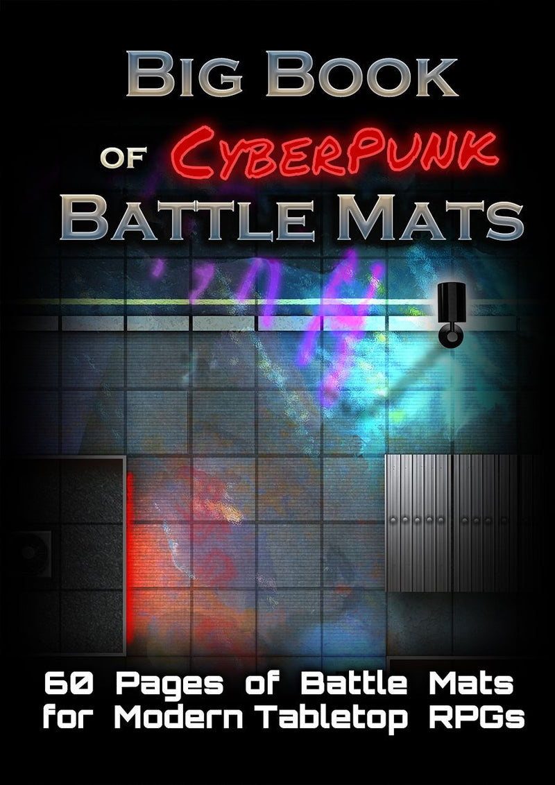 Big Book of Cyberpunk Battle Mats - A4 (12x9") - Loke Battlemats