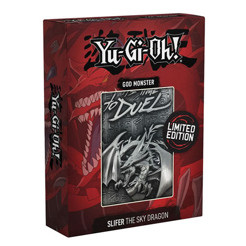 Yu-Gi-Oh Limited Edition Metal God Card - Slifer the Sky Dragon - Fanattik