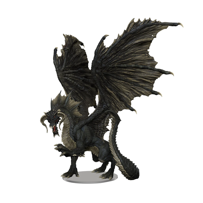 D&D Icons of the Realms: Adult Black Dragon Premium Figure - Wizkids