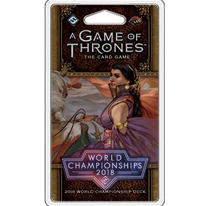 2018 World Championship Deck: A Game of Thrones Living Card Game - Fantasy Flight Games