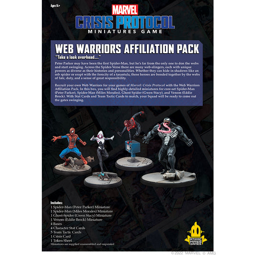 Web Warriors Affiliation Pack - Marvel Crisis Protocol - Atomic Mass Games