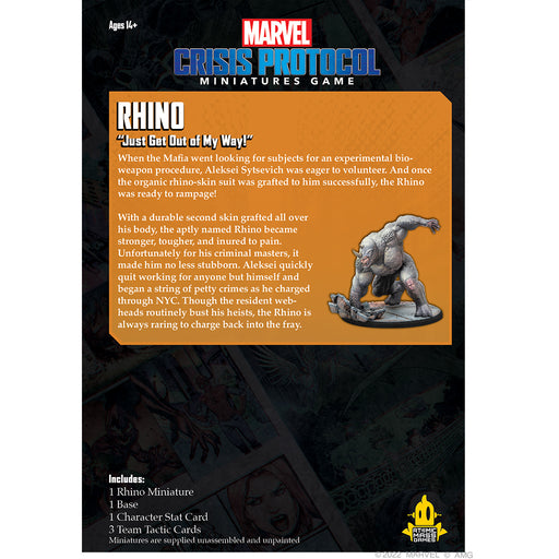 Rhino - Marvel Crisis Protocol - Atomic Mass Games