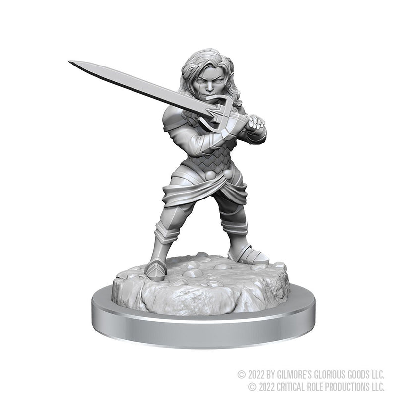 Human Wizard Female & Halfling Holy Warrior Female :Critical Role Miniatures (W3) - Wizkids