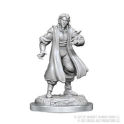 Male Human Sorcerer Merchant & Tiger Demon: Critical Role Unpainted Miniatures (W3) - Wizkids