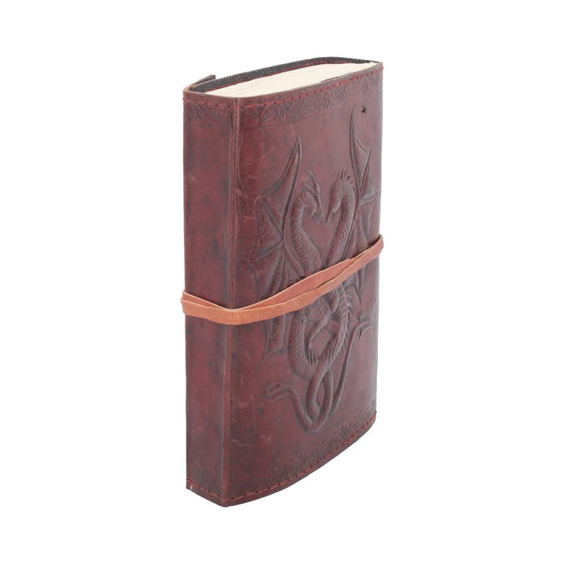 Double Dragon Leather Embossed Journal 12.5 x 18cm - Nemesis Now