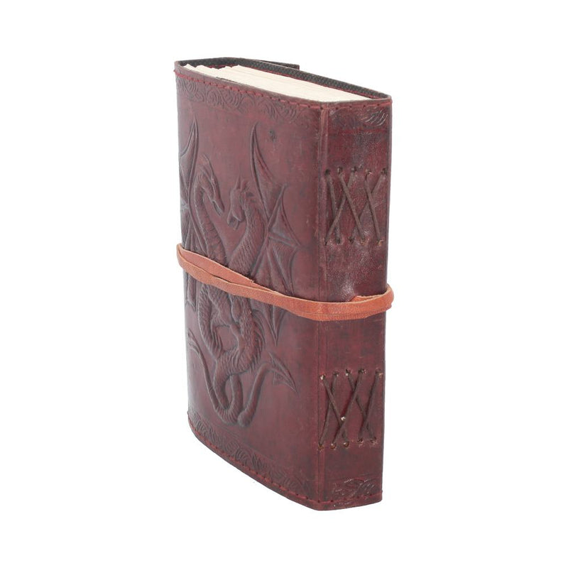 Double Dragon Leather Embossed Journal 12.5 x 18cm - Nemesis Now