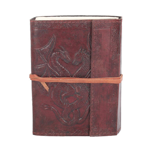 Double Dragon Leather Embossed Journal 12.5 x 18cm - Nemesis Now
