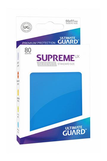 Ultimate Guard Supreme UX Sleeves Standard Size Royal Blue (80) - Ultimate Guard