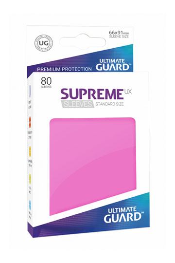 Ultimate Guard Supreme UX Sleeves Standard Size Pink (80) - Ultimate Guard