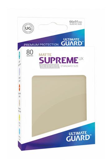 Ultimate Guard Supreme UX Sleeves Standard Size Matte Sand (80) - Ultimate Guard