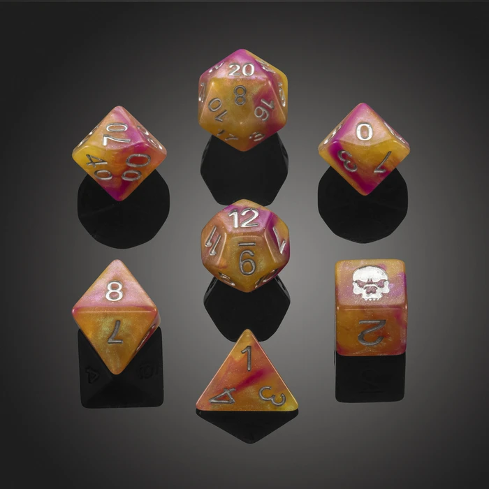 Set of 7 'Deadly Flora & Fauna' Deadly Nightshade RPG Dice - Critit