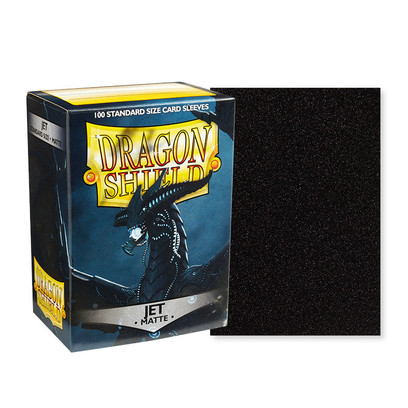 Dragon Shield Jet - Matte Sleeves - Standard Size (100) - Arcane Tinmen