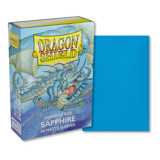 Dragon Shield Sapphire - Matte Sleeves - Japanese Size (60) - Arcane Tinmen