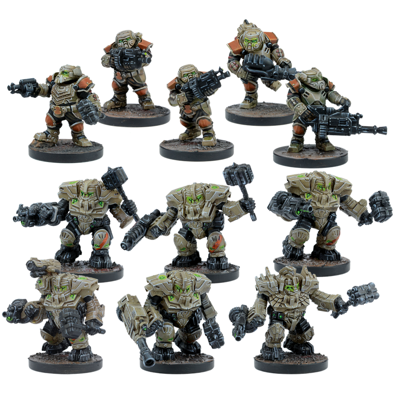 Deadzone Forge Father Hold Warriors Starter - Mantic Games