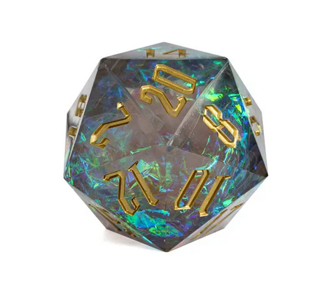 Evil Mischief D20 - 33mm Entombed Resin