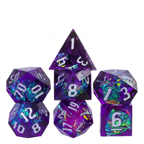 Sirens Calling - Candy Glitter Paper Dice - RPG Dice Set - Udixi Dice