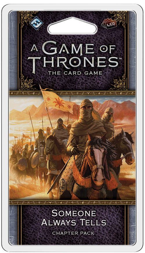Someone Always Tells: A Game of Thrones Living Card Game Expansion Pack - Fantasy Flight Games