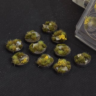 Gamers Grass - Battle Ready Highland Bases, Round 25mm (x10) - Gamers Grass