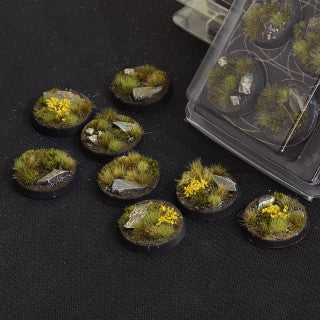 Gamers Grass - Battle Ready Highland Bases, Round 32mm (x8) - Gamers Grass