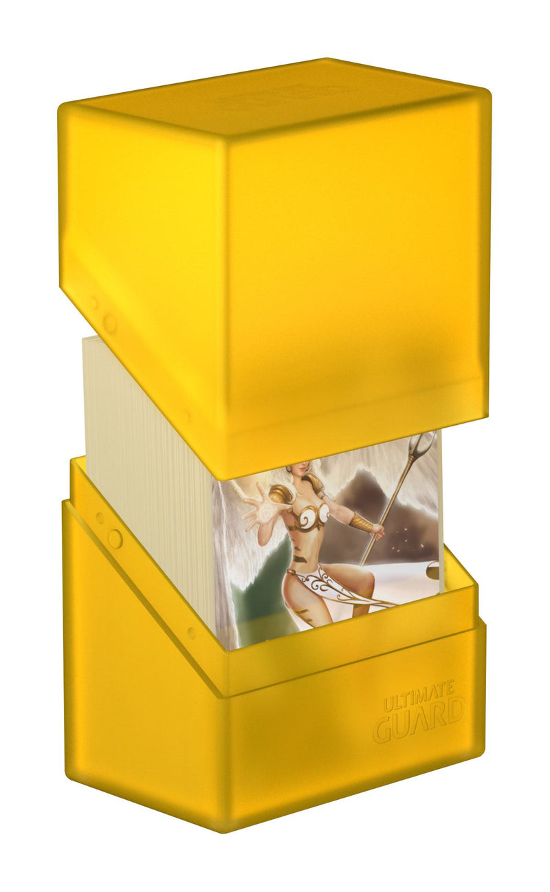 Ultimate Guard Boulder Deck Case 60+ Standard Size Amber - Ultimate Guard