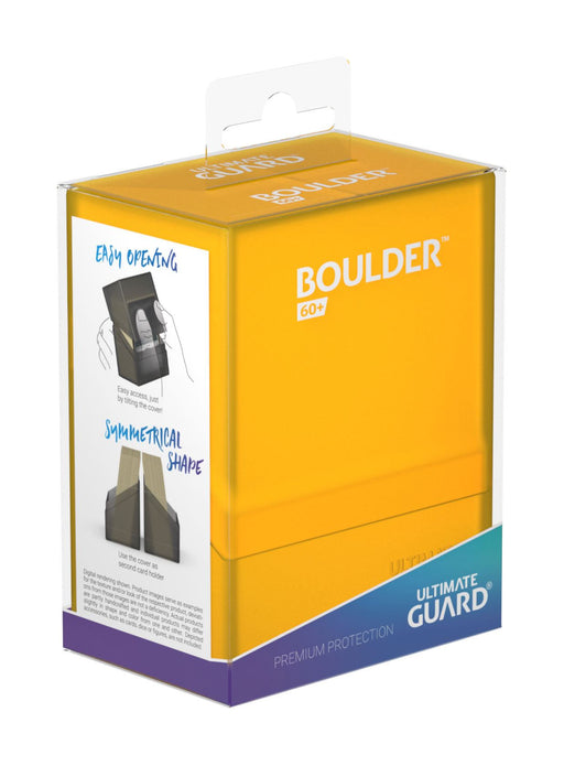 Ultimate Guard Boulder Deck Case 60+ Standard Size Amber - Ultimate Guard