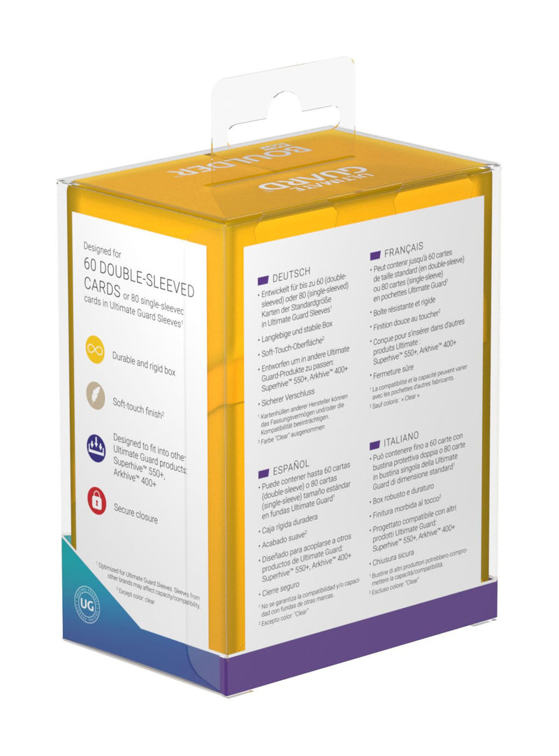 Ultimate Guard Boulder Deck Case 60+ Standard Size Amber - Ultimate Guard