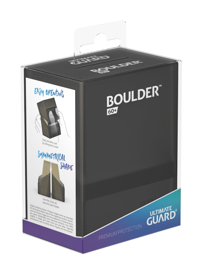 Ultimate Guard Boulder Deck Case 60+ Standard Size Onyx - Ultimate Guard